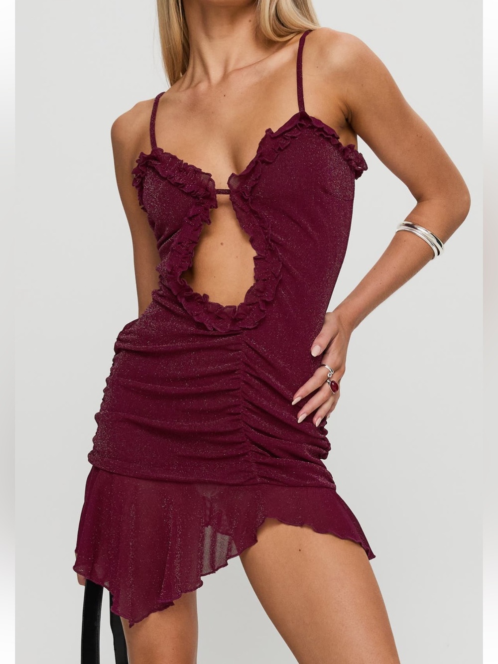 Princess Polly One Dance Asymmetric Minidress
